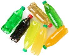 A Variety of Soda Bottles