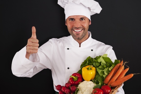 Chef Thumbs Up Veggies