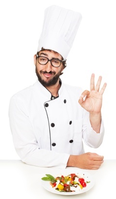 Silly Chef Approving Veggies