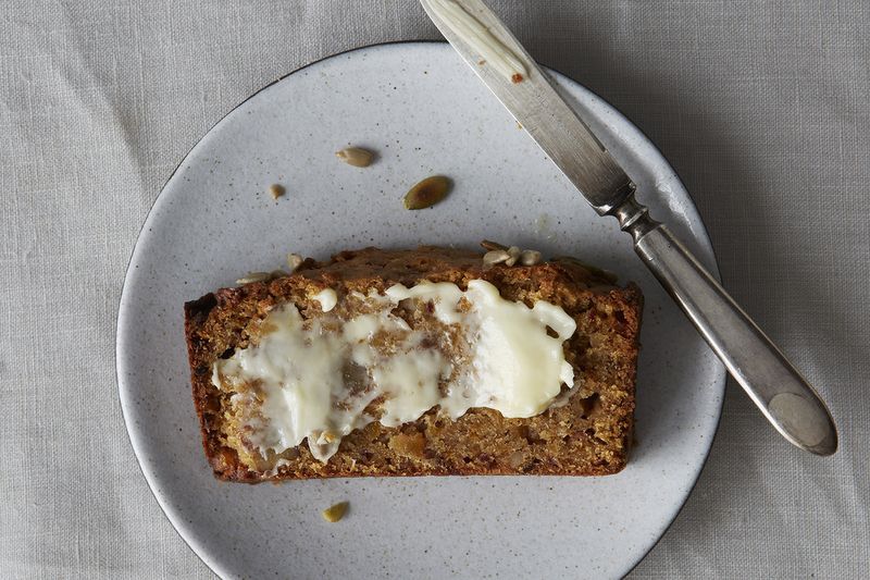 Date, Apricot, and Walnut Loaf Cake