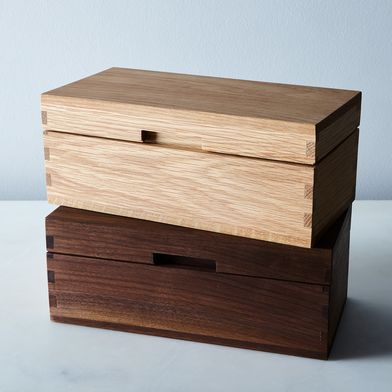 Handmade Wood & Leather Jewelry Box