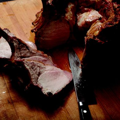 The Food Lab's Crown Roast of Pork with Caramelized Applesauce