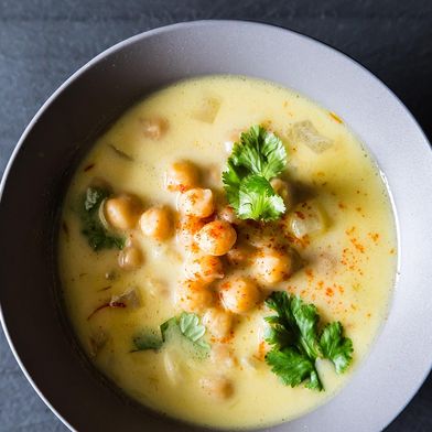 Heidi Swanson's Chickpea Stew with Saffron, Yogurt, and Garlic