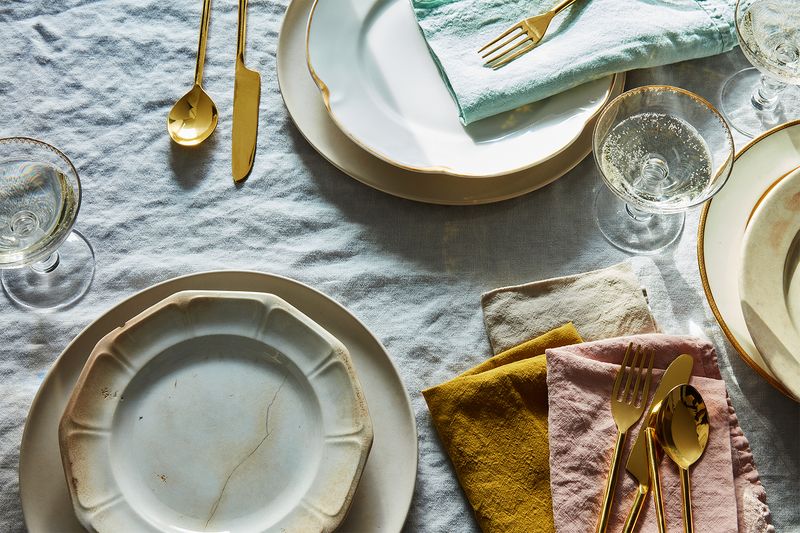 In natural linen or colors, these napkins really tie the table together.
