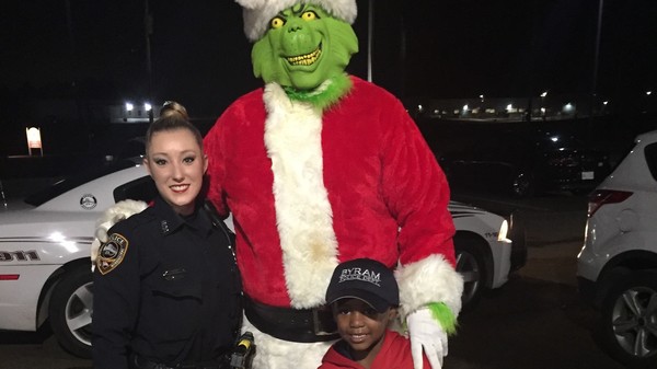Five-year-old TyLon Pittman thought the Grinch was going to steal Christmas, so he called the police in Byram, Miss. Officer Lauren Develle wanted to assure TyLon that the police department had it under control, so she set up an arrest of the mean, green monster.