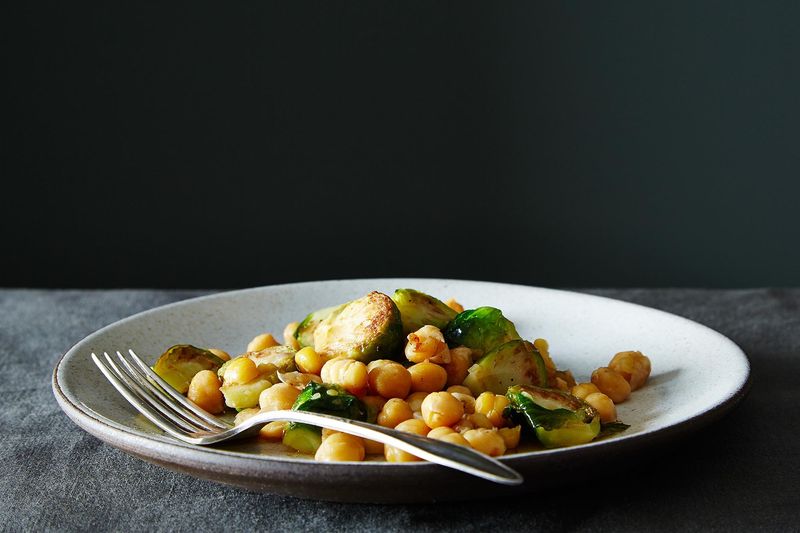 Brussels Sprouts and Chickpeas