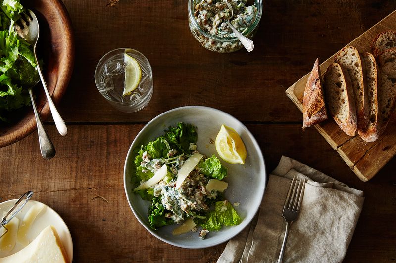 Peter Miller's Lentils Folded into Yogurt, Spinach, and Basil