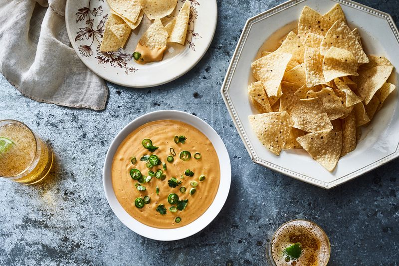 We went classic with tortilla chips.