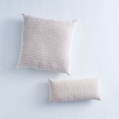 Crocheted Cotton Throw Pillow