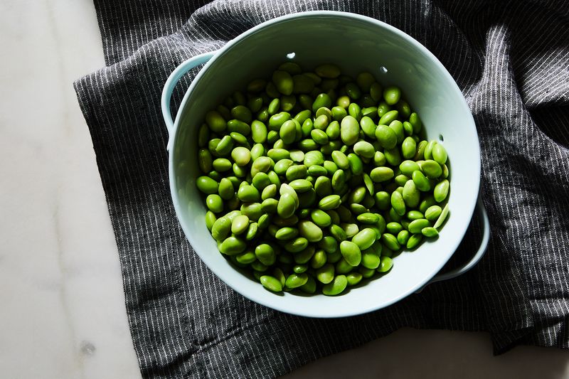I always keep a bag of edamame in the freezer. 