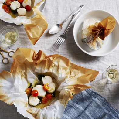 Dorie Greenspan’s Butter Poached Scallops in a Pouch