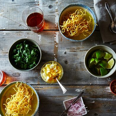 Khao Soi (Northern Thai Coconut-Curry Chicken Soup) 