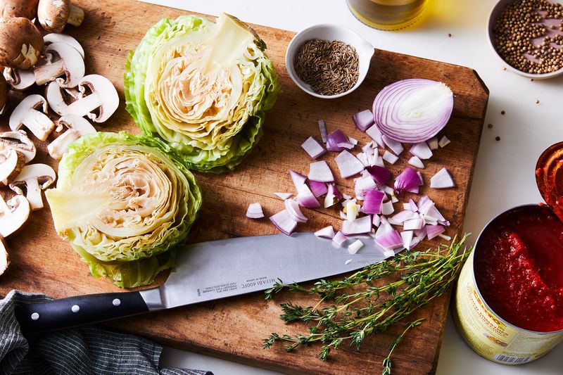 Never battle with a head of cabbage again!