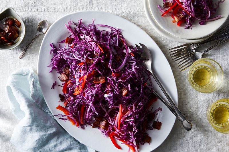 The prettiest slaw that you ever did see. 