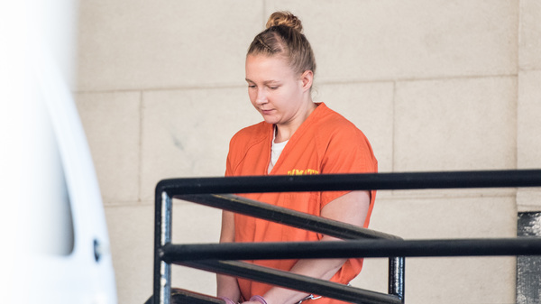 Reality Winner, shown exiting the Augusta Courthouse on June 8, 2017, has pleaded guilty to violating the Espionage Act. She was an intelligence industry contractor accused of leaking National Security Agency documents to a news site.