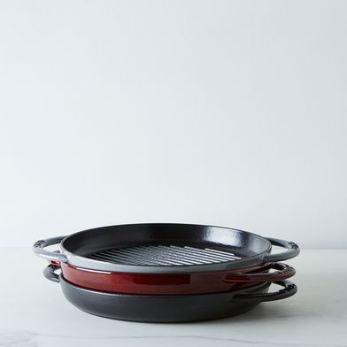 Staub Round Double Handle Pure Grill Pan, 10"